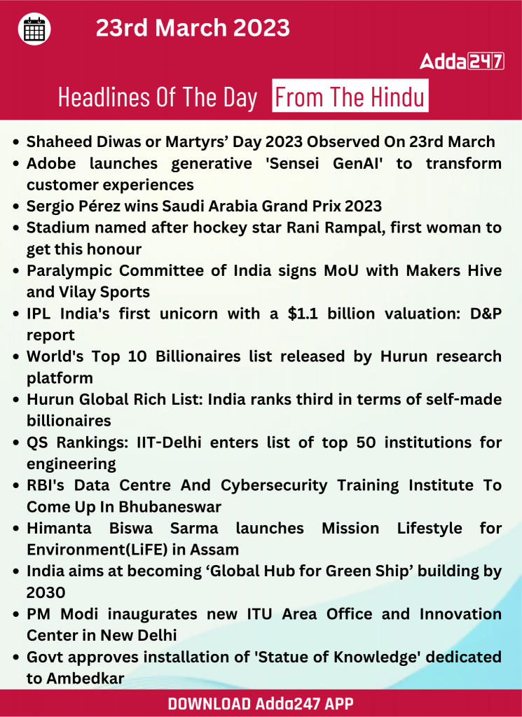 Daily Current Affairs 23rd March 2023_18.1