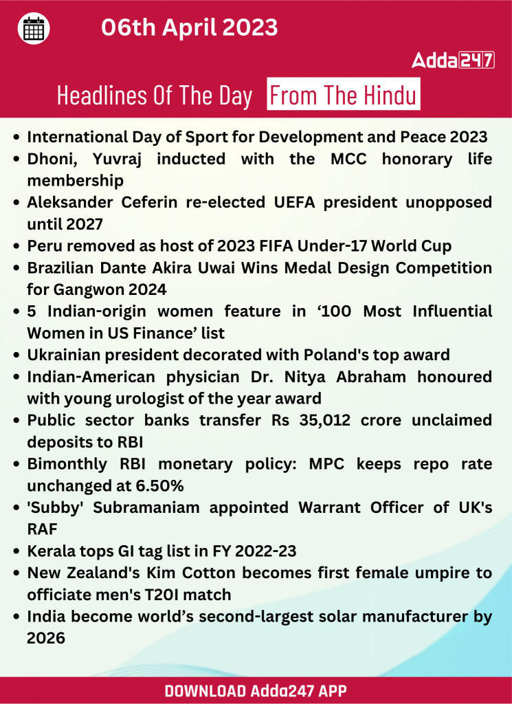 Daily Current Affairs 06th April 2023_22.1