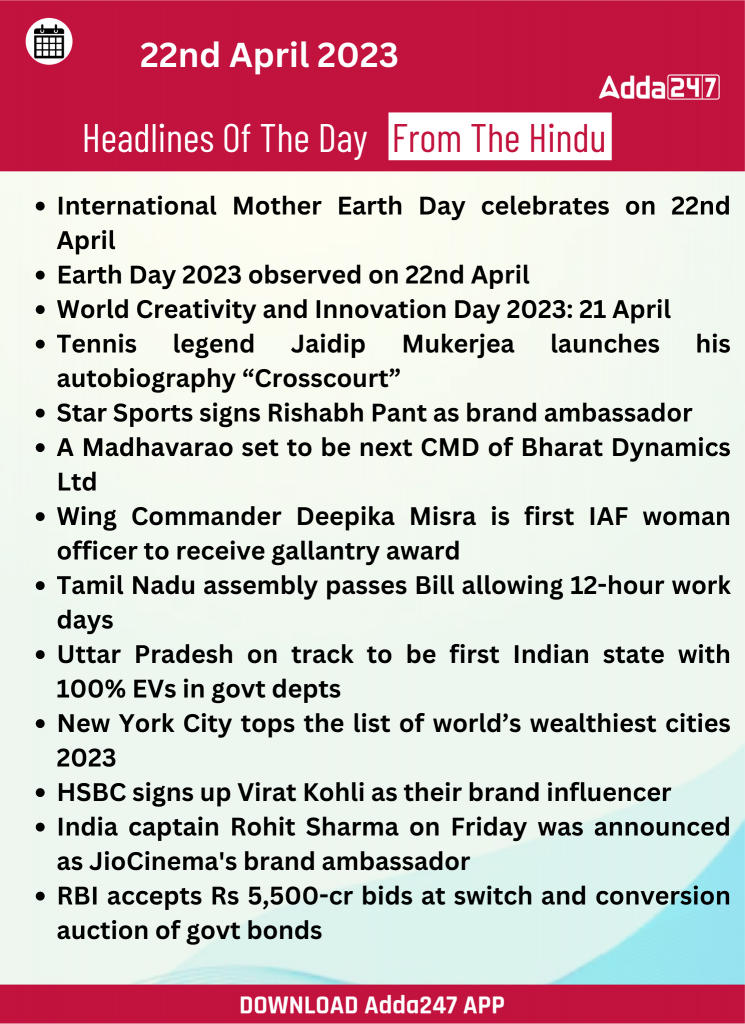 Daily Current Affairs 22nd April 2023_20.1