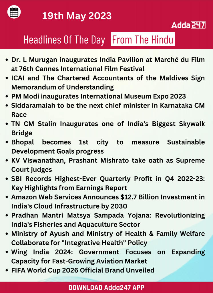 Daily Current Affairs 19th May 2023_19.1