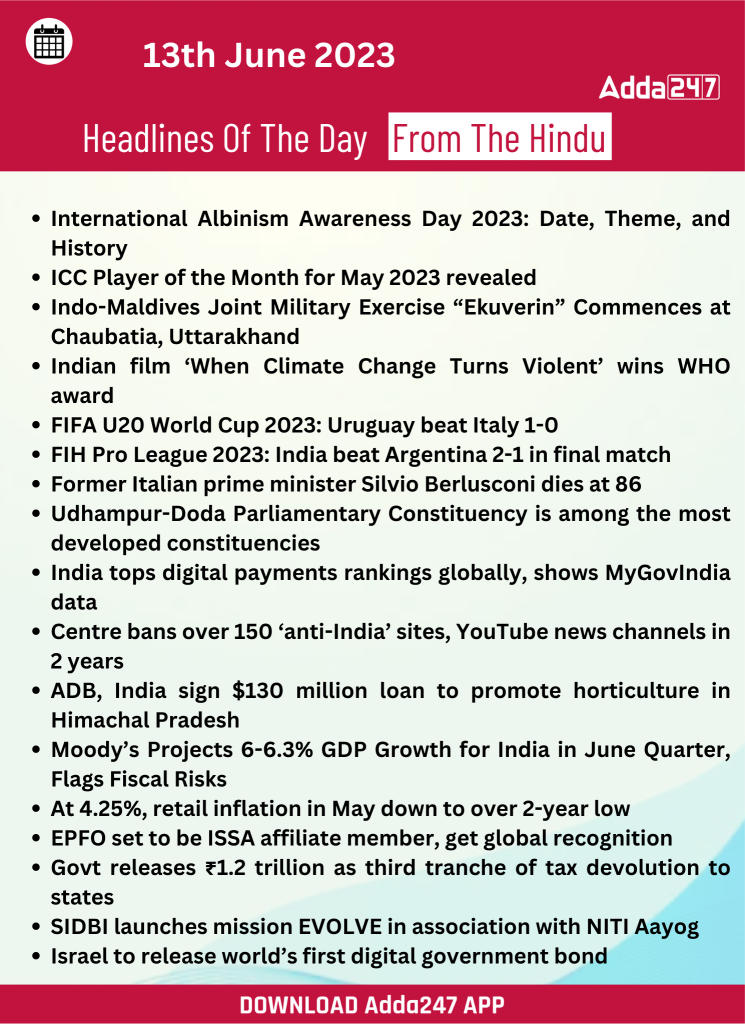 Daily Current Affairs 13th June 2023_140.1