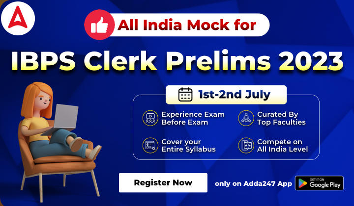 All India Mock for IBPS Clerk Prelims 2023