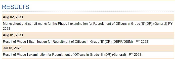 RBI Grade B Result 2023 Out, Phase 1 Result PDF Download Link_5.1