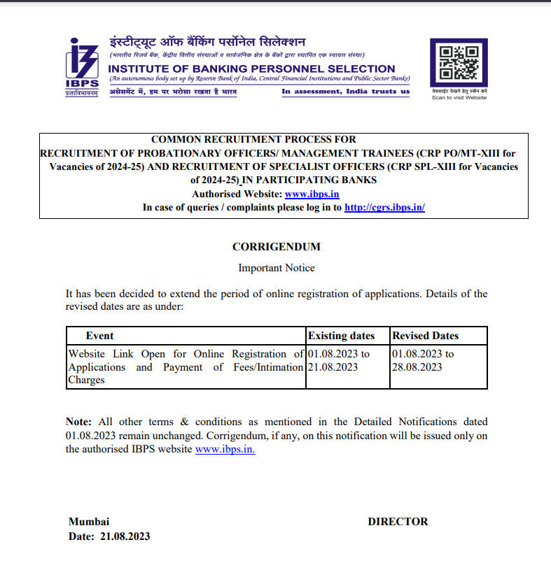 IBPS PO Apply Online 2023, Last Date To Apply Online Extended_50.1