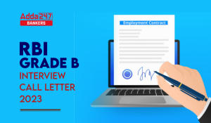 RBI Grade B Interview Call Letter 2023, Download Admit Card