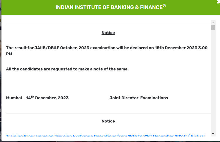 JAIIB October Result 2023 Out: JAIIB अक्टूबर परिणाम 2023 जारी, IIBF JAIIB Result Download Link | Latest Hindi Banking jobs_3.1