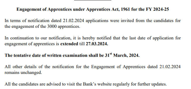 CBI Recruitment 2024 – सेंट्रल बैंक ऑफ इंडिया में अपरेंटिस के 3000 पदों पर आवेदन की लास्ट डेट – Apply Now | Latest Hindi Banking jobs_3.1