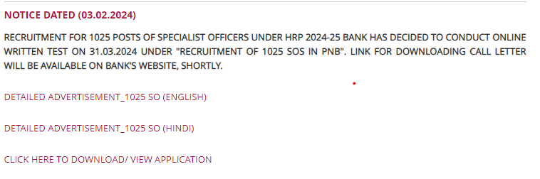 PNB SO Exam Date 2024 Out – पंजाब नेशनल बैंक स्पेशलिस्ट ऑफिसर (SO) परीक्षा तिथि 2024 जारी, Check exam schedule | Latest Hindi Banking jobs_3.1
