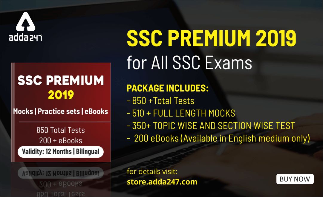 SSC Online Test Series 2019 - Premium Package | Mock Test & E-Books_40.1