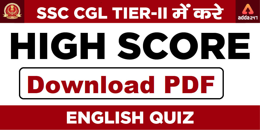 SSC CGL Tier 2 English Questions Sunday Practice Challenge | Free Pdf_40.1