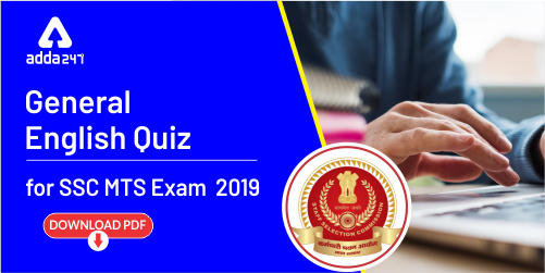 SSC MTS English Challenge 30 Questions : 28 July | Free PDF_40.1