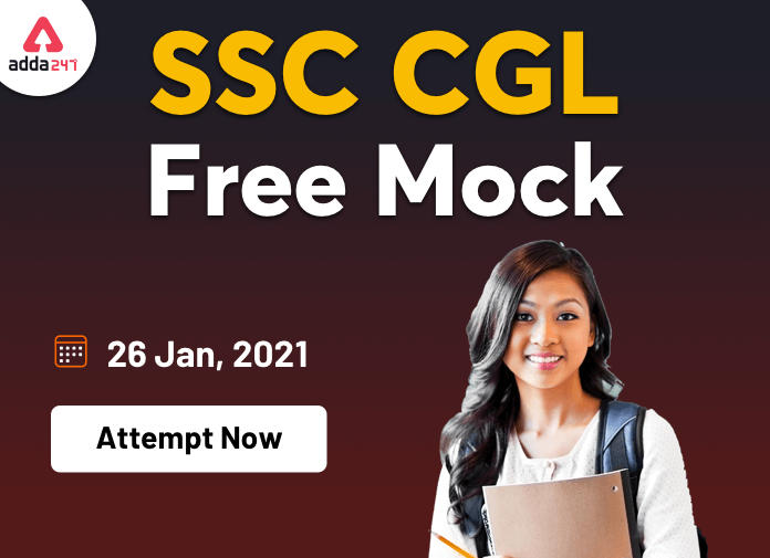 SSC CGL Free Mock on 26th January 2021: Attempt Now_40.1