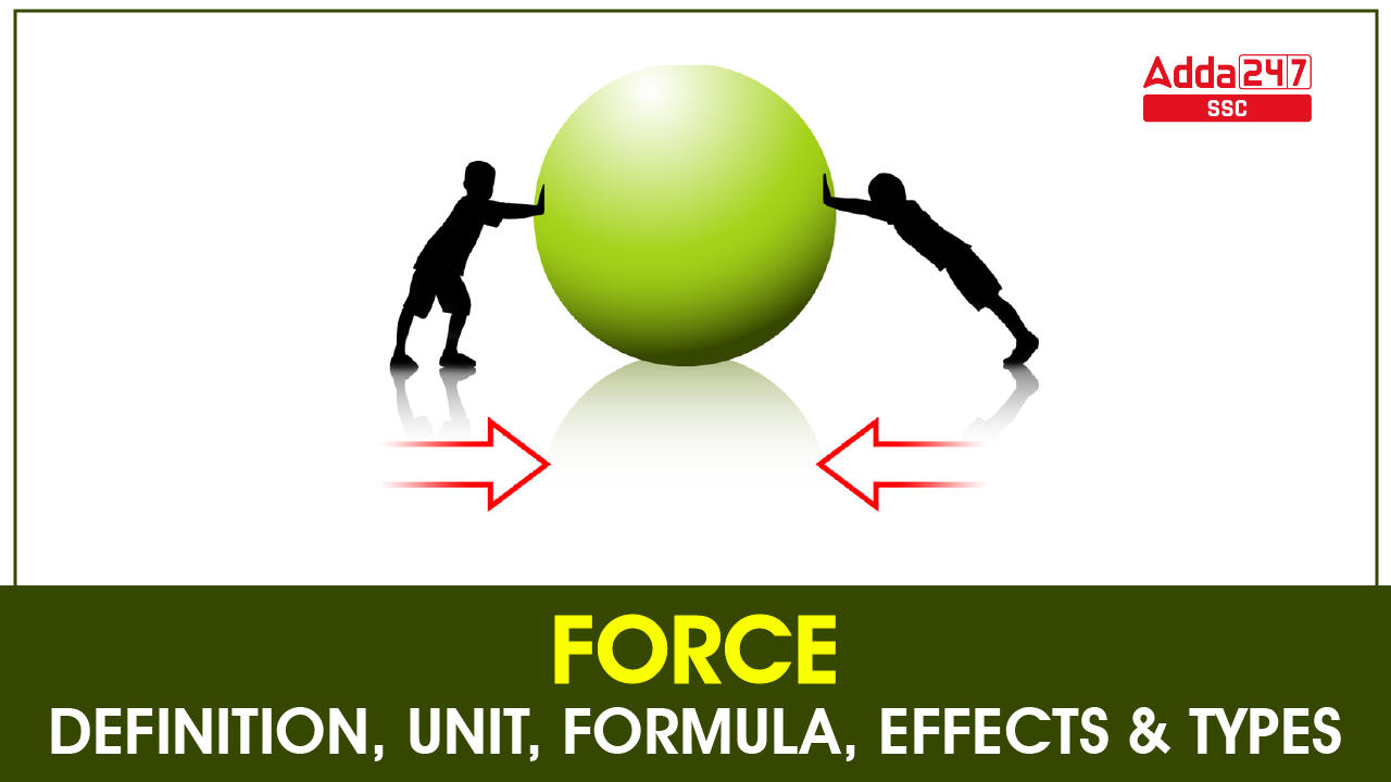 Force: Definition, Unit, Formula, Effects And Types_40.1