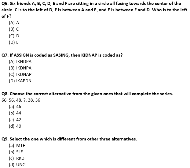Target SSC Exams 2021-22 10000+ Questions: Attempt Reasoning Quiz | Day 245_80.1