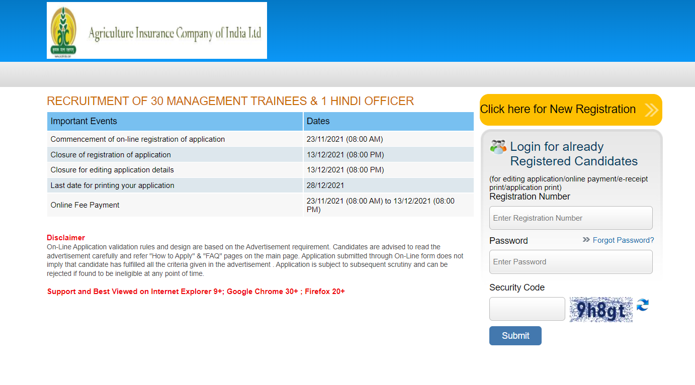 AIC भर्ती 2021: 31 प्रबंधन प्रशिक्षु और हिंदी अधिकारी के लिए विवरण देखें_40.1
