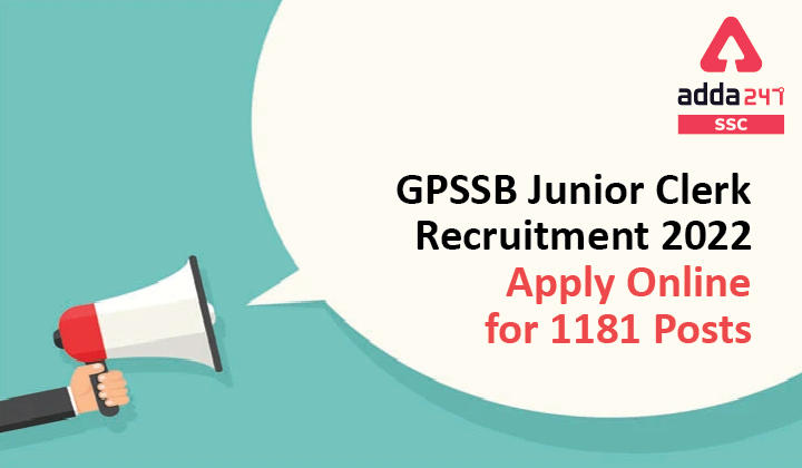 GPSSB Junior Clerk Recruitment 2022, Apply Online for 1181 Posts_40.1