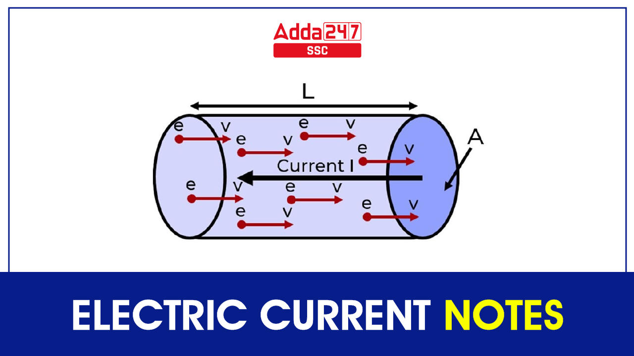 Electric Current Notes : Overview and Important Points 2023_40.1
