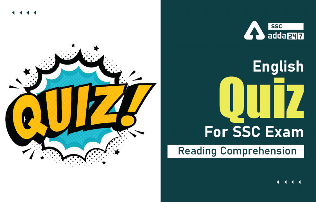 English Quiz For SSC Exam: Reading Comprehension_40.1