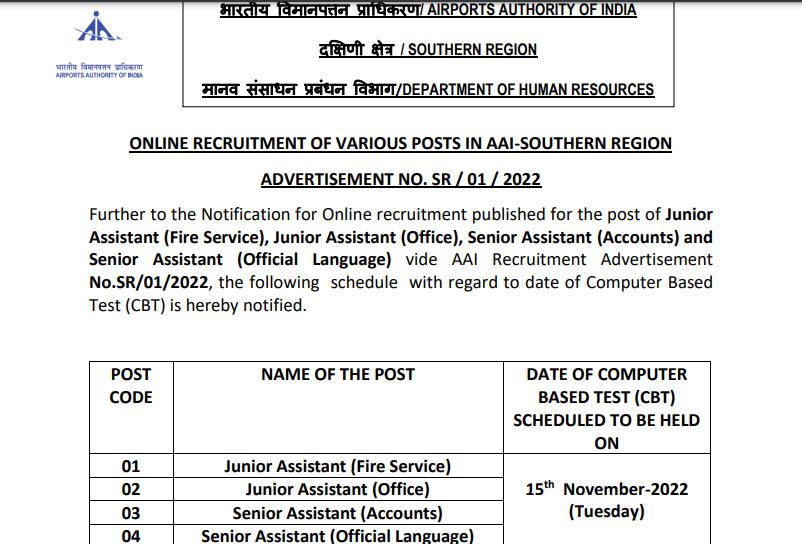 AAI Recruitment 2022 जारी, 156 रिक्तियों के लिए ऑनलाइन आवेदन करें_30.1