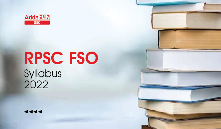RPSC FSO Syllabus 2022 PDF Download and Exam Pattern_40.1