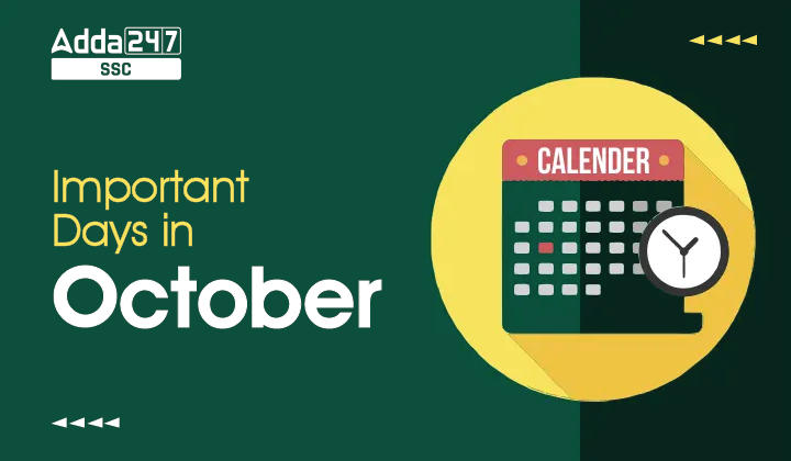 Important Days in October, National and International Dates_40.1