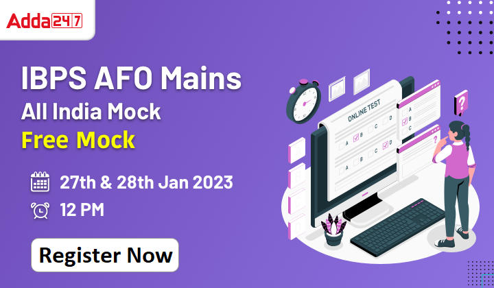 ALL INDIA MOCK for IBPS AFO (Mains) 2022 | 27th January, 2023_40.1