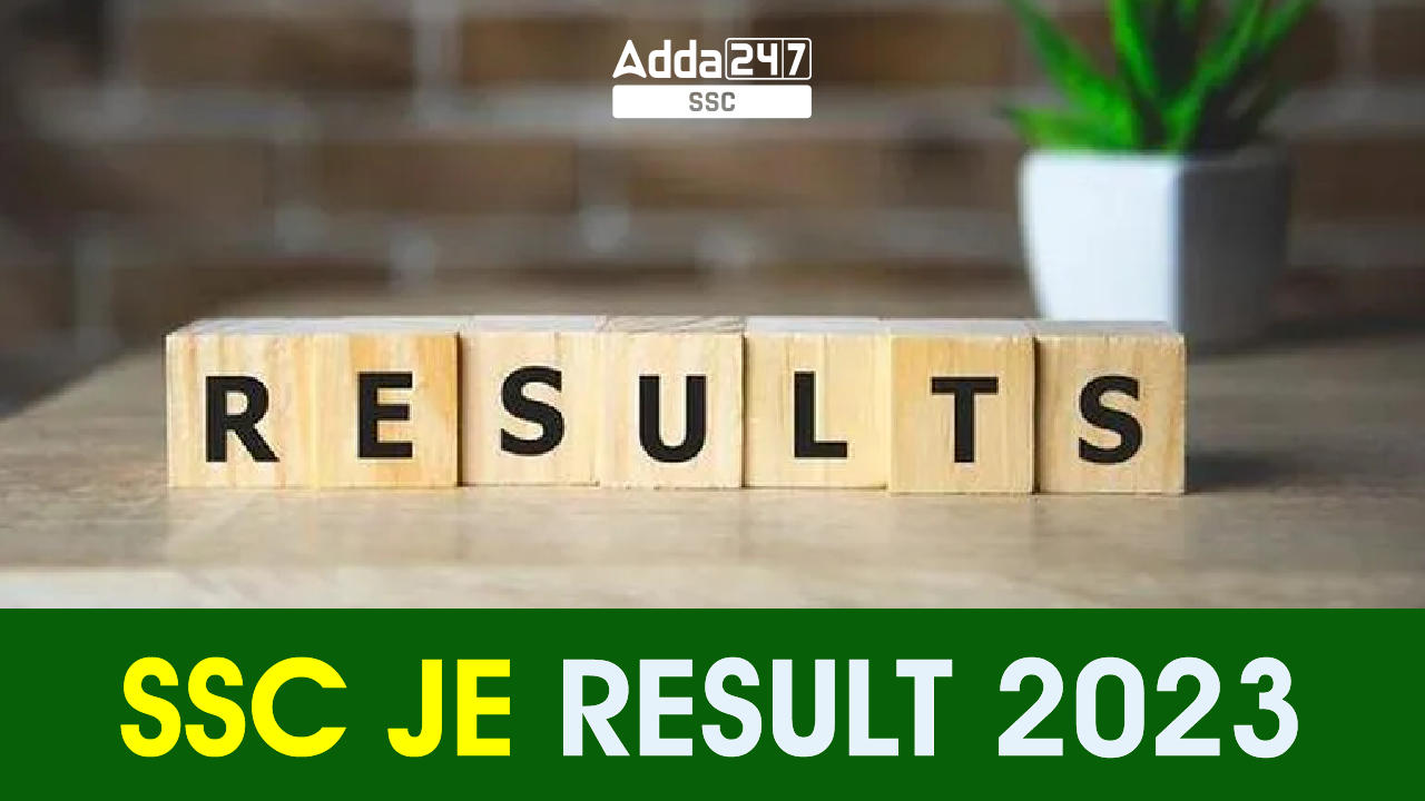 SSC JE Result 2023 Out, Final Result PDF Download_40.1