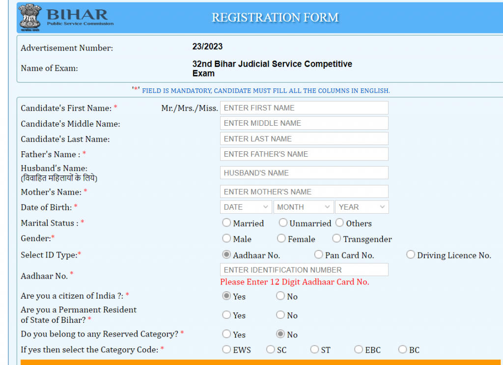 BPSC 32nd Judiciary Services Exam 2023 Notification, Last Date to Apply 155 Posts_3.1
