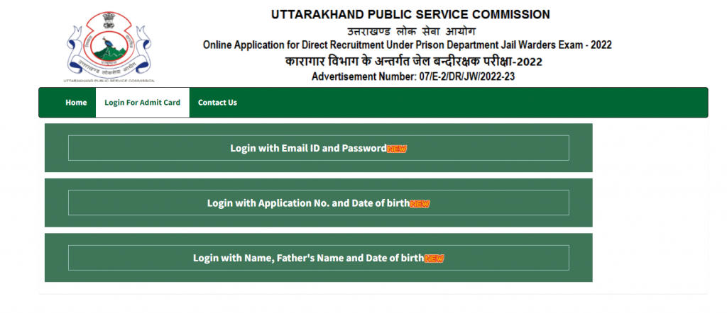 UKPSC Jail Warder Admit Card 2023 Out for PET/ PST_3.1