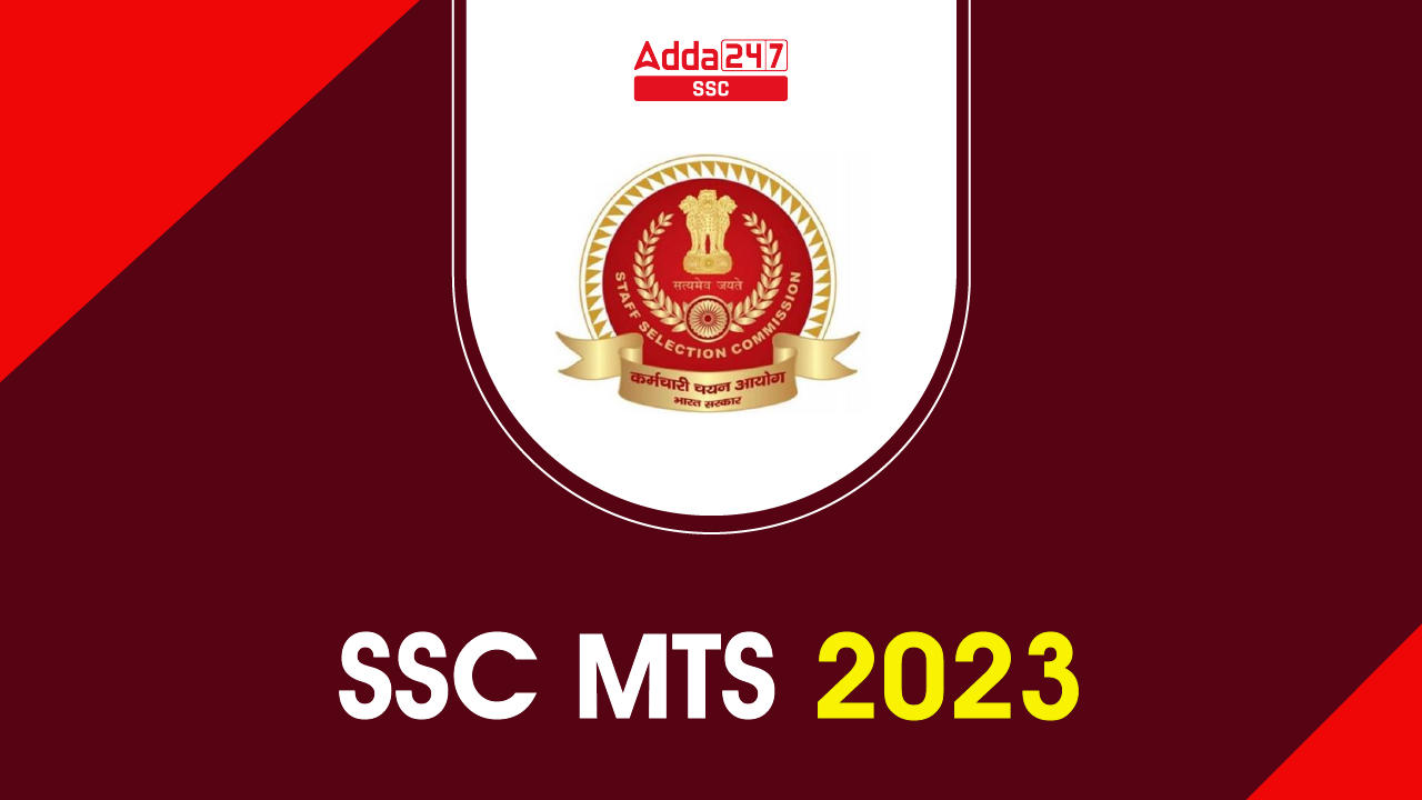 SSC MTS Notification 2023 PDF Out For 1558 Vacancies