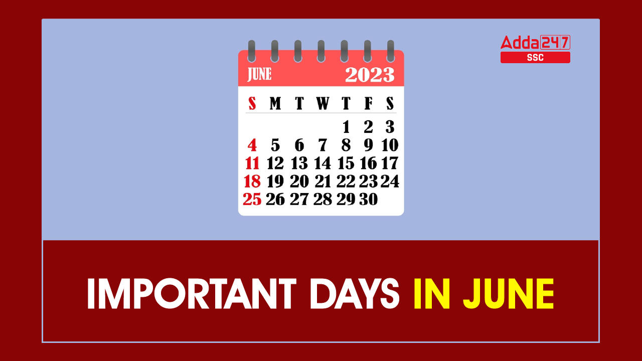 Important Days in June in India, List for June 2023 Events_40.1