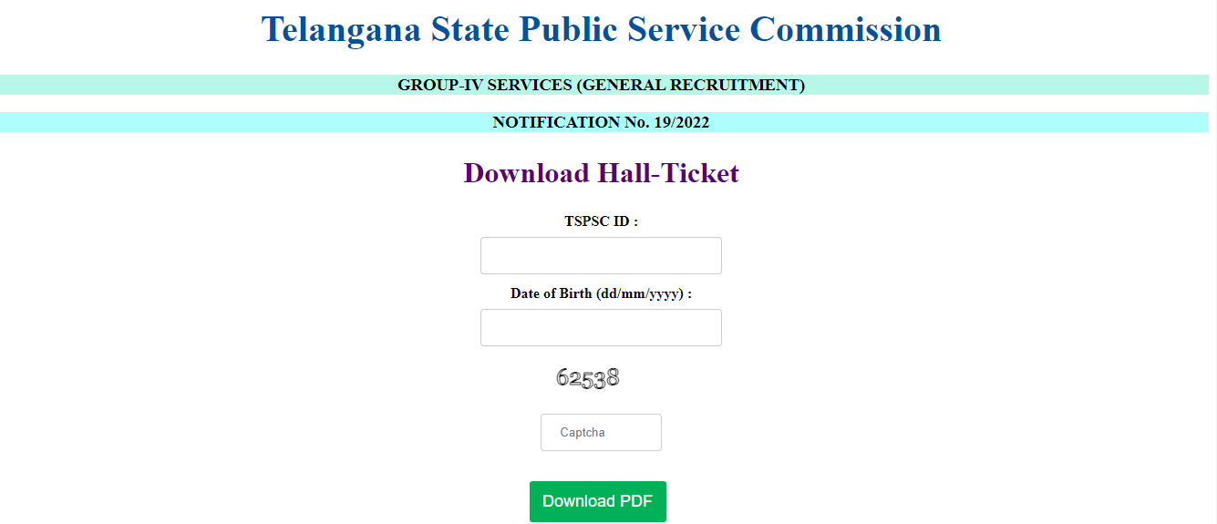 TSPSC Group 4 Hall Ticket Download Link 2023 Out at tspsc.gov.in_4.1