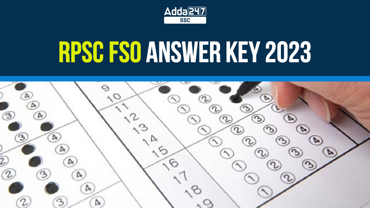 RPSC FSO 2023 Question Paper With Answer Key:Download Now_40.1