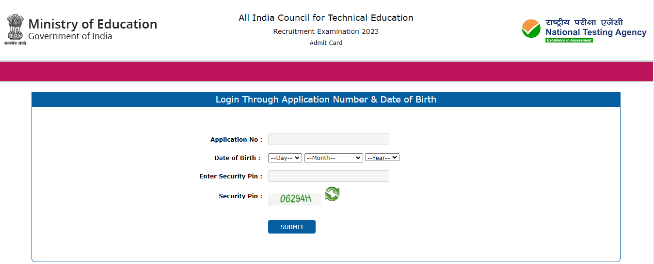 AICTE Non Teaching Admit Card 2023 Out, Direct Download Link_3.1