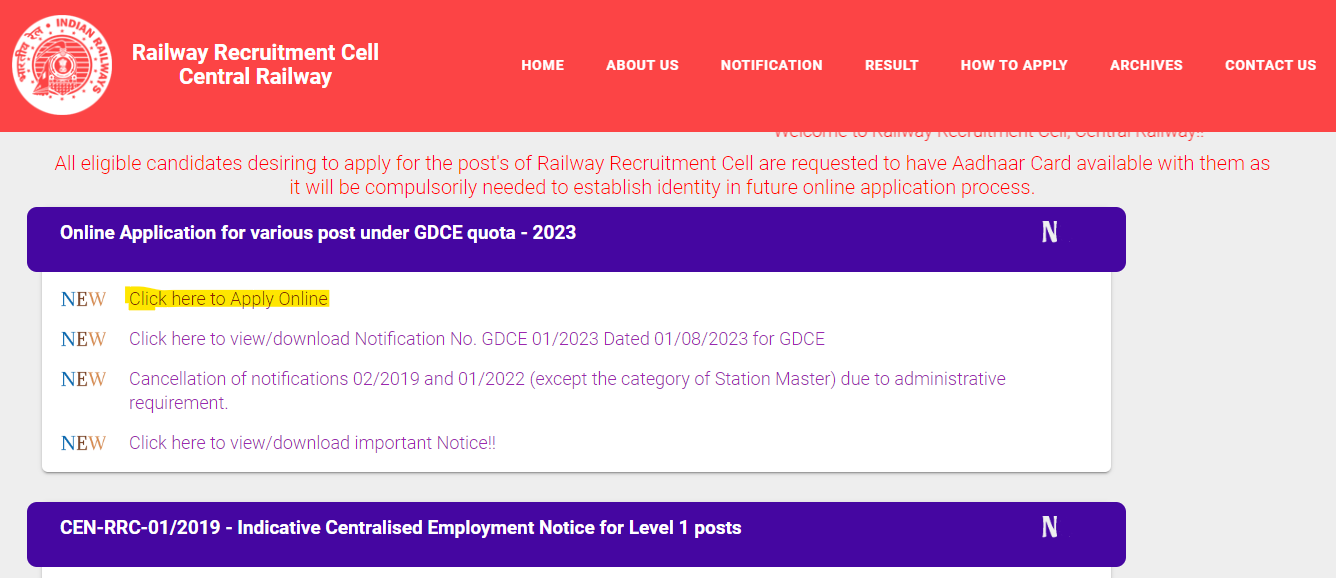 सेंट्रल रेलवे भर्ती 2023, ALP और JE के 1303 पदों के लिए ऑनलाइन आवेदन शुरू_3.1