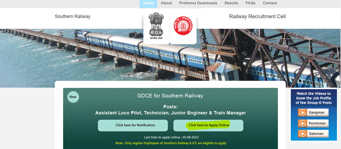 Southern Railway Recruitment 2023, Exam Date Released_4.1