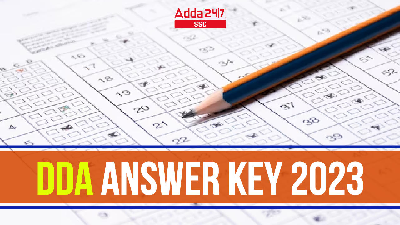 DDA Answer Key 2023