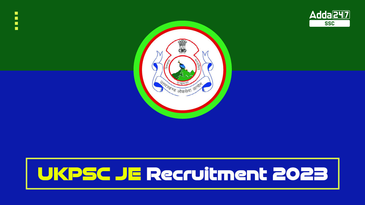 UKPSC JE Recruitment 2023