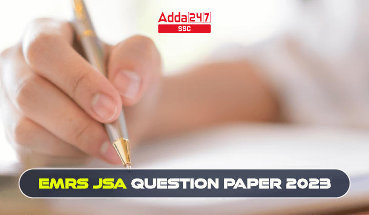 EMRS JSA question paper 2023
