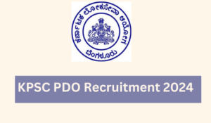 KPSC PDO Recruitment 2024