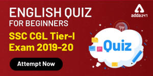 SSC CGL English Miscellaneous Quiz for Beginners: 2nd January 2020_40.1