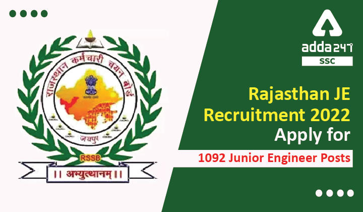 राजस्थान JE भर्ती 2022: 1092 जूनियर इंजीनियर पदों के लिए आवेदन करें_40.1