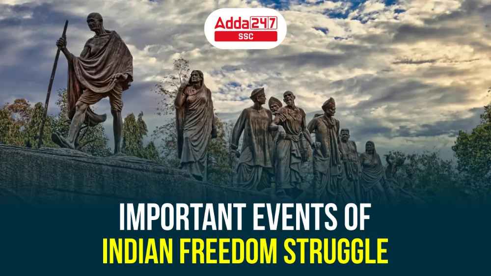 भारतीय स्वतंत्रता संग्राम की महत्वपूर्ण घटनाएं : यहाँ देखें सभी महत्वपूर्ण घटनाएँ और उससे जुड़े तथ्य_40.1