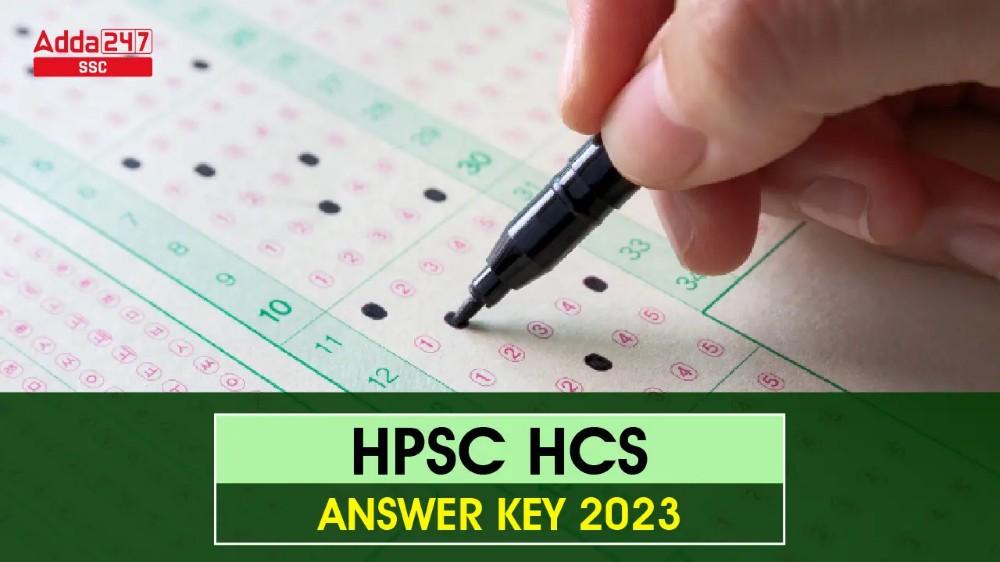 HPSC HCS उत्तर कुंजी 2023 आउट, 26 मई तक आपत्ति दर्ज कराएं_40.1
