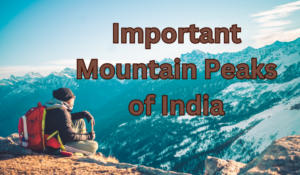 Important mountain peaks of India