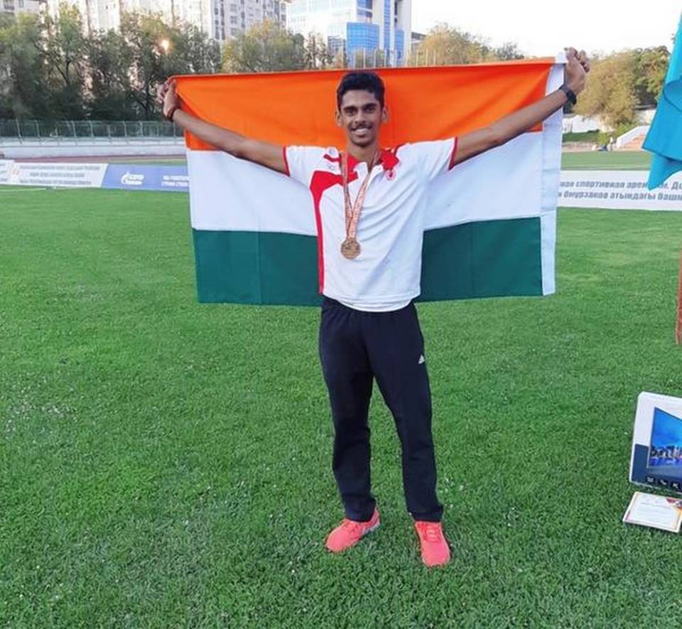 Sreeshankar wins gold at Tatyana Kolpakova International Athletics_40.1