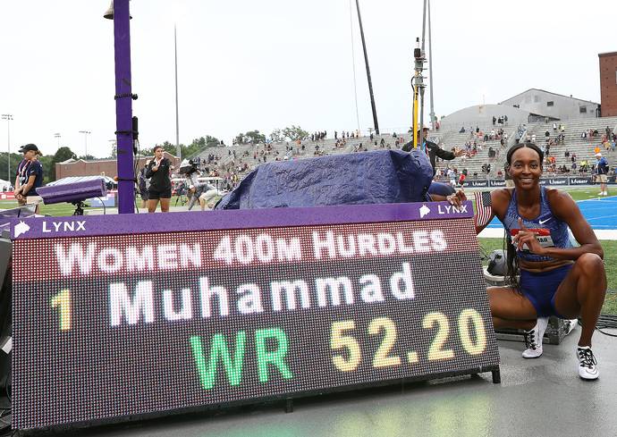 Dalilah Muhammad shatters 400m hurdles World record_40.1