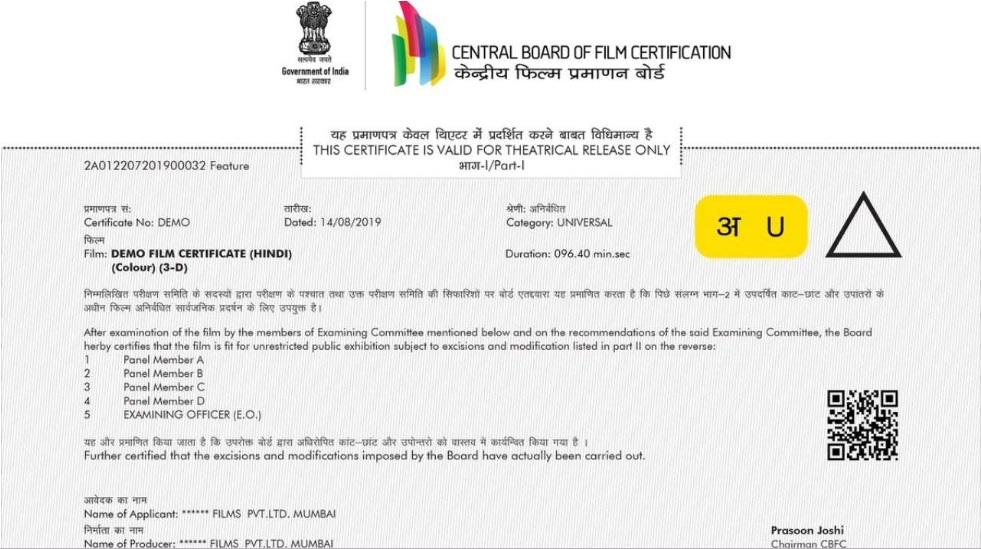 Prakash Javadekar Unveils New Logo, Certificate Design of CBFC_40.1
