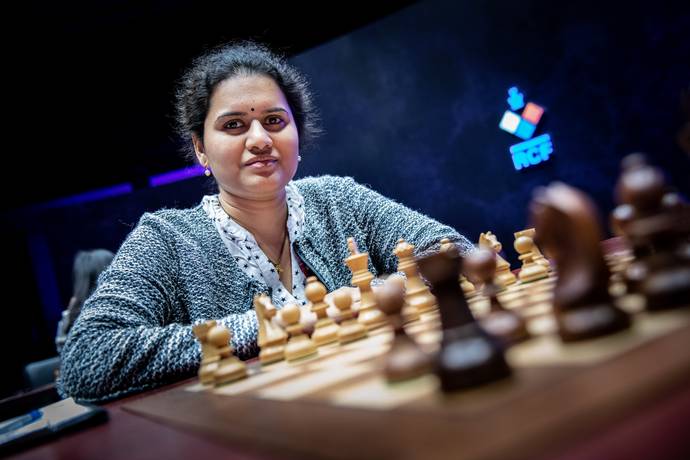 Indian chess grandmaster, Koneru Hampi of Gudivada ( Andhra Pradesh) has cliched Fide World Grand Prix 2019 title with 8 points from 11 rounds in Skolkovo, Russia._40.1