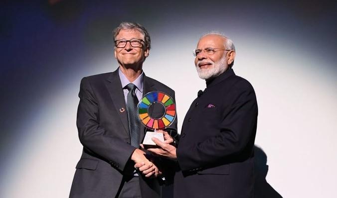 PM Narendra Modi receives Global Goalkeeper Award_40.1